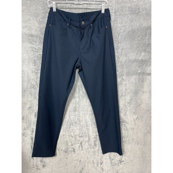 American Eagle Pants 30x30 Navy Blue Polyester Straight Leg M - Picture 1 of 16